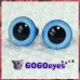 1 Pair Morning Glory Hand Painted Safety Eyes